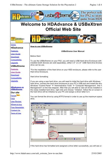 Welcome to HDAdvance &amp; USBeXtreme Official Web Site - Hardstore