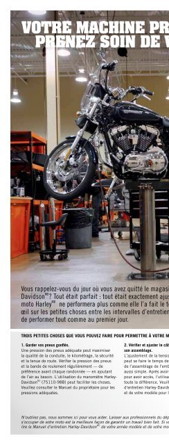 CHOISISSEZ UN ENDROIT. N'IMPORTE QUEL ... - Harley-Davidson