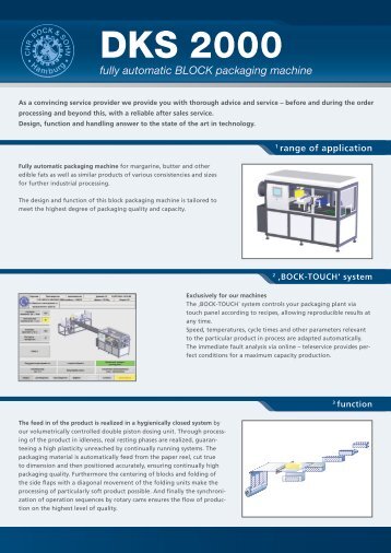 Product details as PDF - CHR. BOCK & SOHN