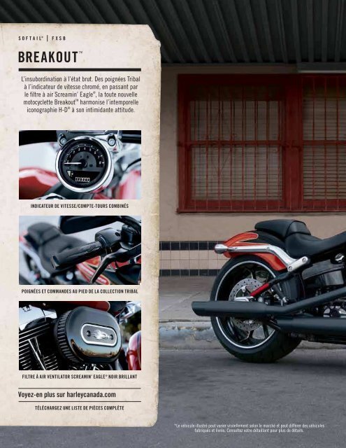 Consultez le nouveau catalogue P&A du printemps - Harley-Davidson