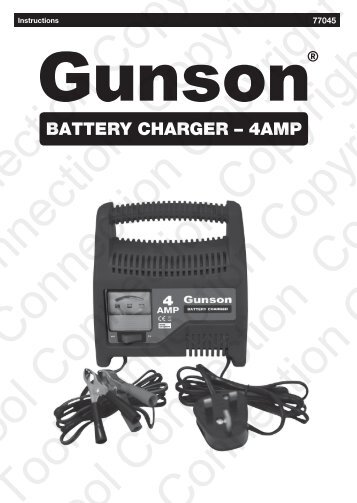 BATTERY CHARGER – 4AMP - Gunson