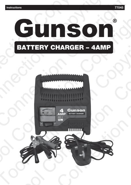 Gunson automatic battery on sale charger