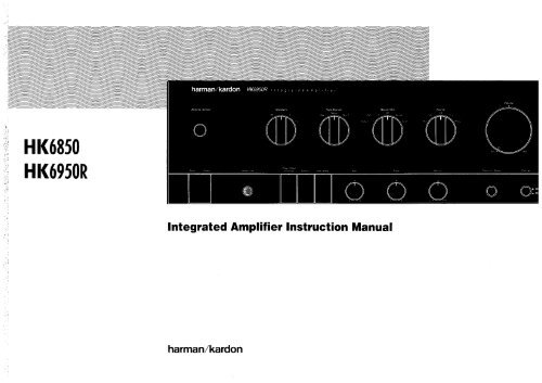 HK6850 HK6950R - Harman Kardon