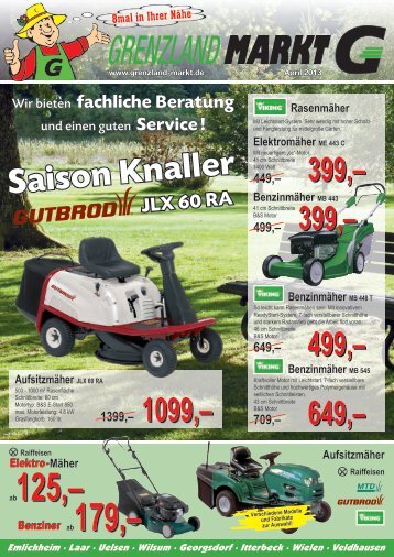 Saison Knaller JLX 60 RA - Grenzland Markt