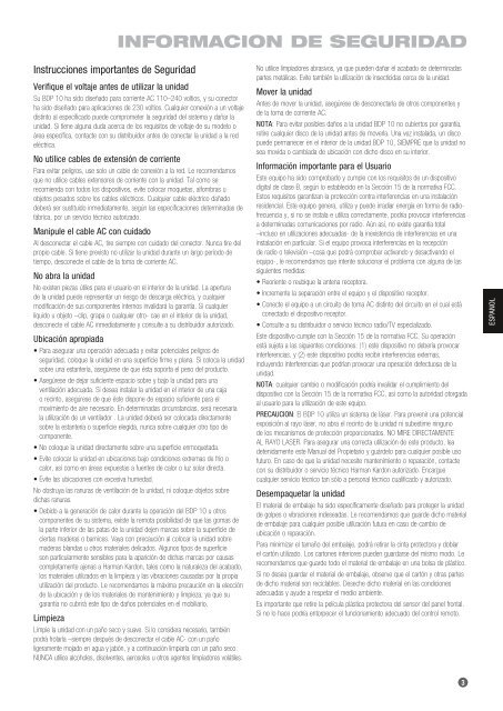 MANUAL DEL PROPIETARIO - Harman Kardon