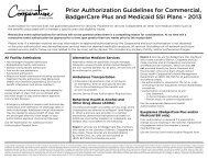 Prior Authorization Guidelines - Group Health Cooperative of Eau ...