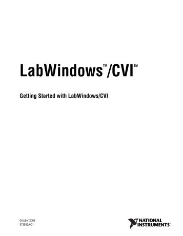 LabWindows/CVI Brochure - Graftek Imaging Inc.
