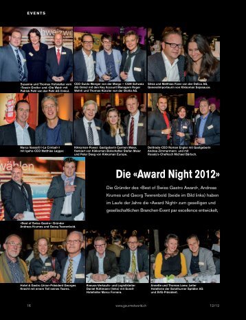 Die «Award Night 2012»