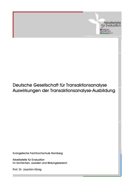 Auswirkungen der Transaktionsanalyse-Ausbildung - DGTA