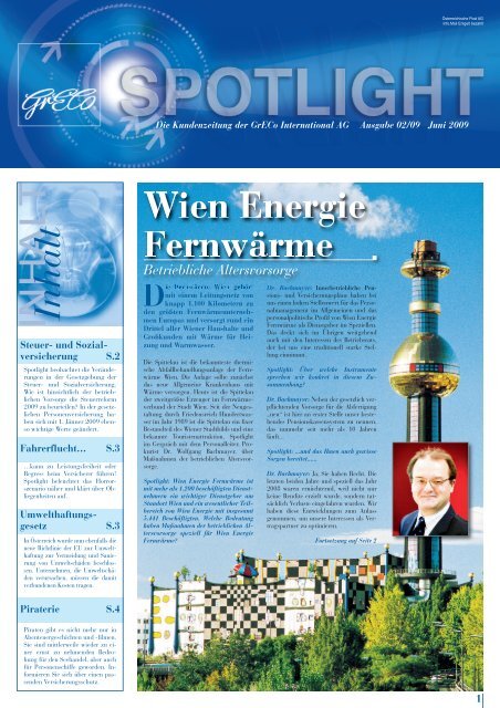 Spotlight 2-2009: Wien Energie Fernwärme - GrECo