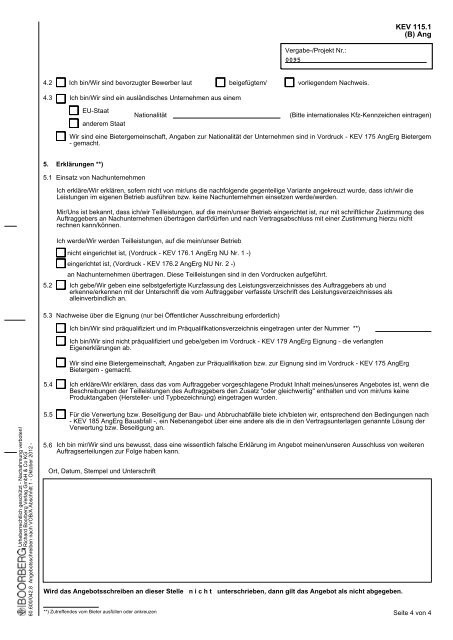 Aufforderung zur Angebotsabgabe - GWW