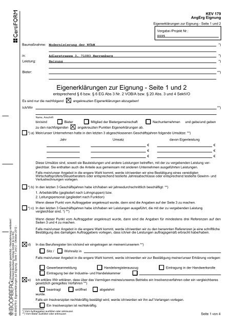 Aufforderung zur Angebotsabgabe - GWW