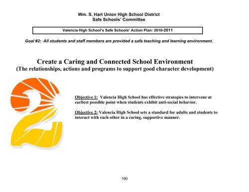 Safe School Plan - William S. Hart Union High School District