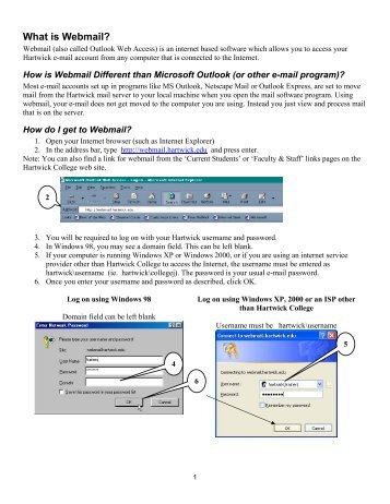 What is Webmail (Outlook Web Access - Hartwick College