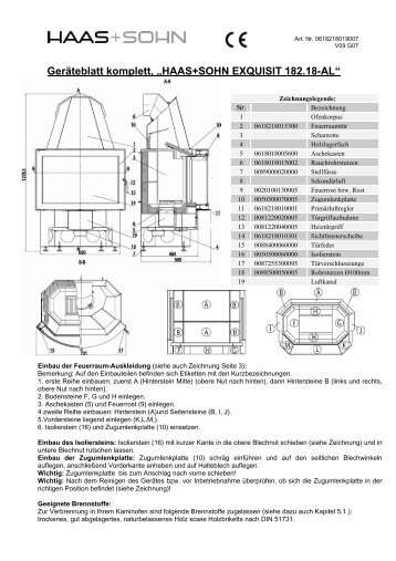 HAAS+SOHN EXQUISIT 182.18-AL - ofenseite.com