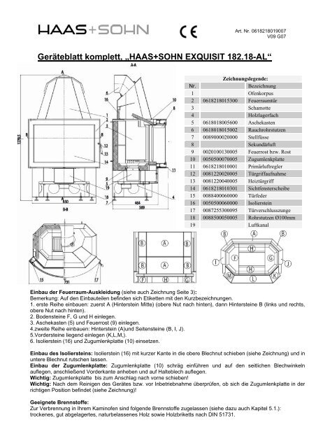 HAAS+SOHN EXQUISIT 182.18-AL - ofenseite.com