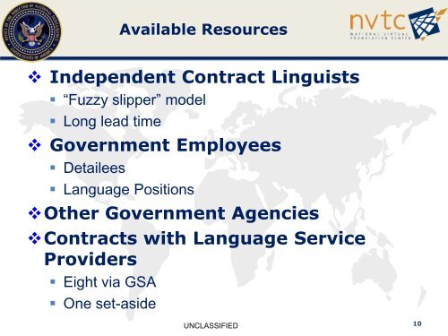 National Virtual Translation Center (NVTC) - ILR