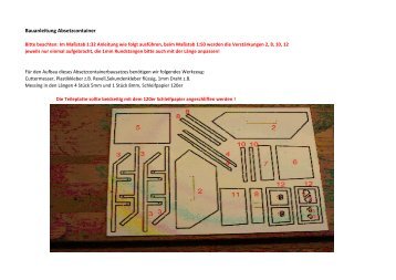 Bauanleitung Absetzcontainer - Harztec-Modellbau