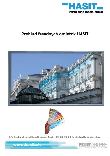 Prehľad fasádnych omietok HASIT