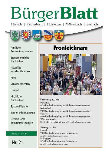 Fronleichnam - Haslach