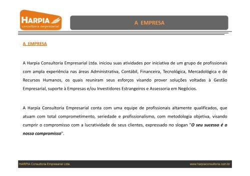 Harpia - Institucional - rev.00 - HARPIA Consultoria Empresarial