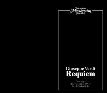 Requiem - Städtischer Musikverein Gütersloh eV