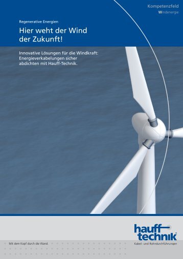 Broschüre Kompetenzfeld Windenergie - Hauff-Technik