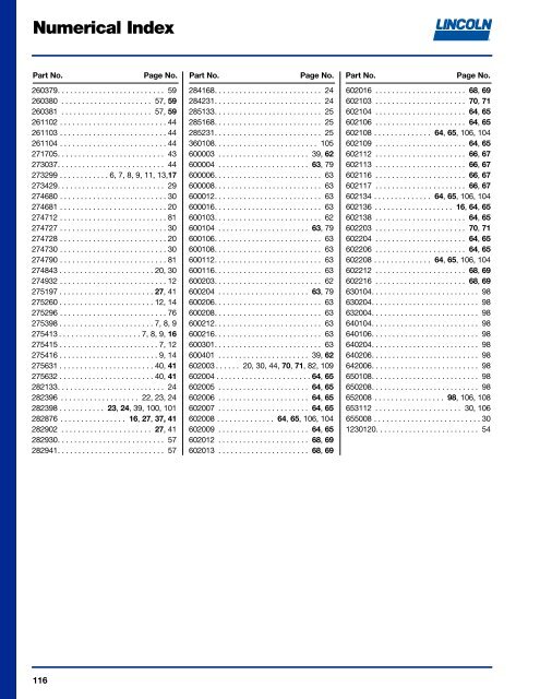 GENERAL LUBRICATION EQUIPMENT & ACCESSORIES ...