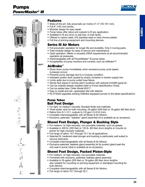 GENERAL LUBRICATION EQUIPMENT & ACCESSORIES ...