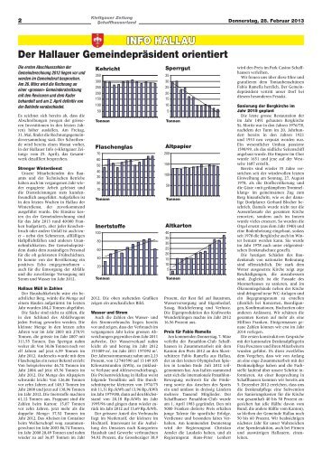 Februar 2013 - Gemeinde Hallau