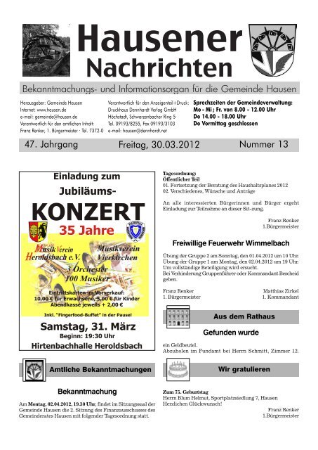 KONZERT - Hausen