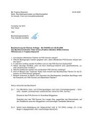 Antwort - Bündnis 90 / Die Grünen Treptow-Köpenick