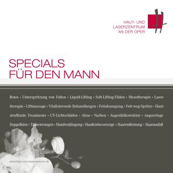 SPECIALS FÜR DEN MANN - Haut- und Laserzentrum an der Oper