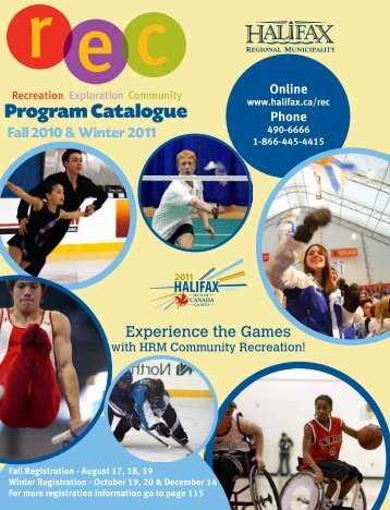 Program Catalogue - Halifax Regional Municipality