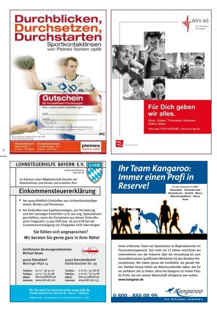 Das Infomagazin der TVK Handball GmbH & Co