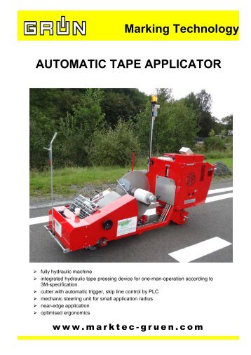 Marking Technology AUTOMATIC TAPE APPLICATOR - Grün GmbH