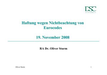 Haftung wegen Nichtbeachtung von Eurocodes 19 ... - Halfen