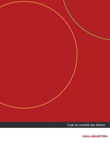 CODE DE CONDUITE DES AFFAIRES - Halliburton