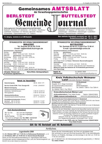 Journal 10-07.indd - in Großobringen