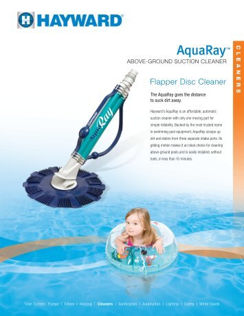 AquaRay™ Above-Ground Suction Cleaner (LITAQRAY11) - Hayward