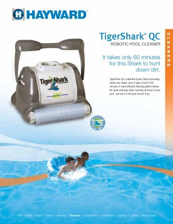 Tigershark® QC Robotic Pool Cleaner (LITTGRQC11) - Hayward