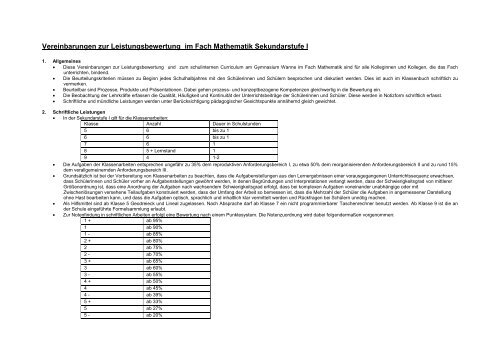 Mathematik-SI - Gymnasium-Wanne