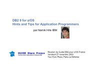 DB2 9 for z/OS Hints and Tips for Application Programmers