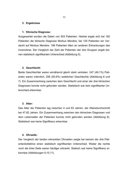 Stellenwert der Elektrocochleographie bei der Diagnose von ...