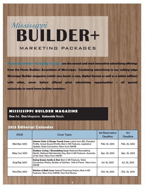 mississippi builder magazine - Home Builders Association of ...