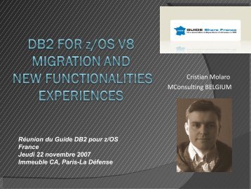 DB2 for z/OS V8 - Guide Share France