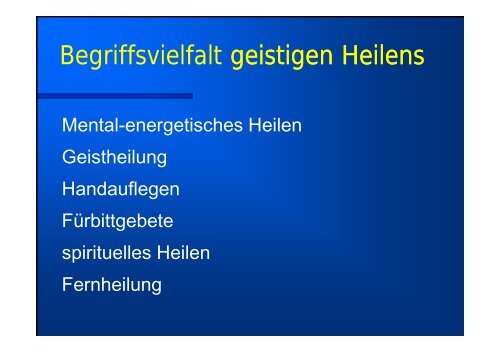 Geistiges Heilen Geistiges Heilen