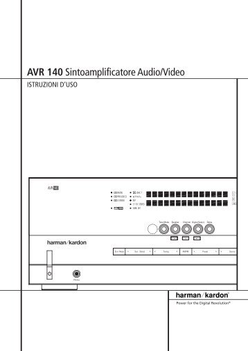 AVR 140 Sintoamplificatore Audio/Video - Hci-services.com
