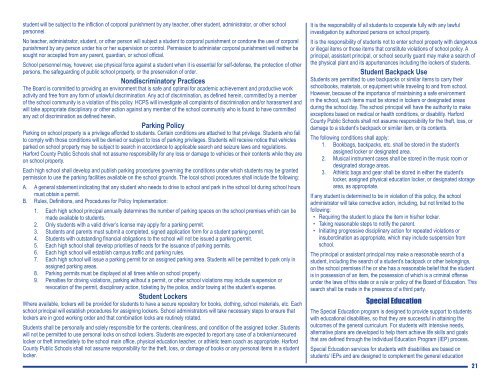 Parent Handbook - Harford County Public Schools