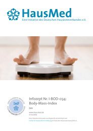 Infozept Nr. I-BOD-034: Body-Mass-Index - HausMed